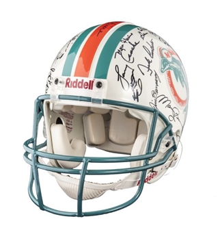 1972 Miami Dolphins Undefeated Season Team Signed Helmet With 42 Signatures